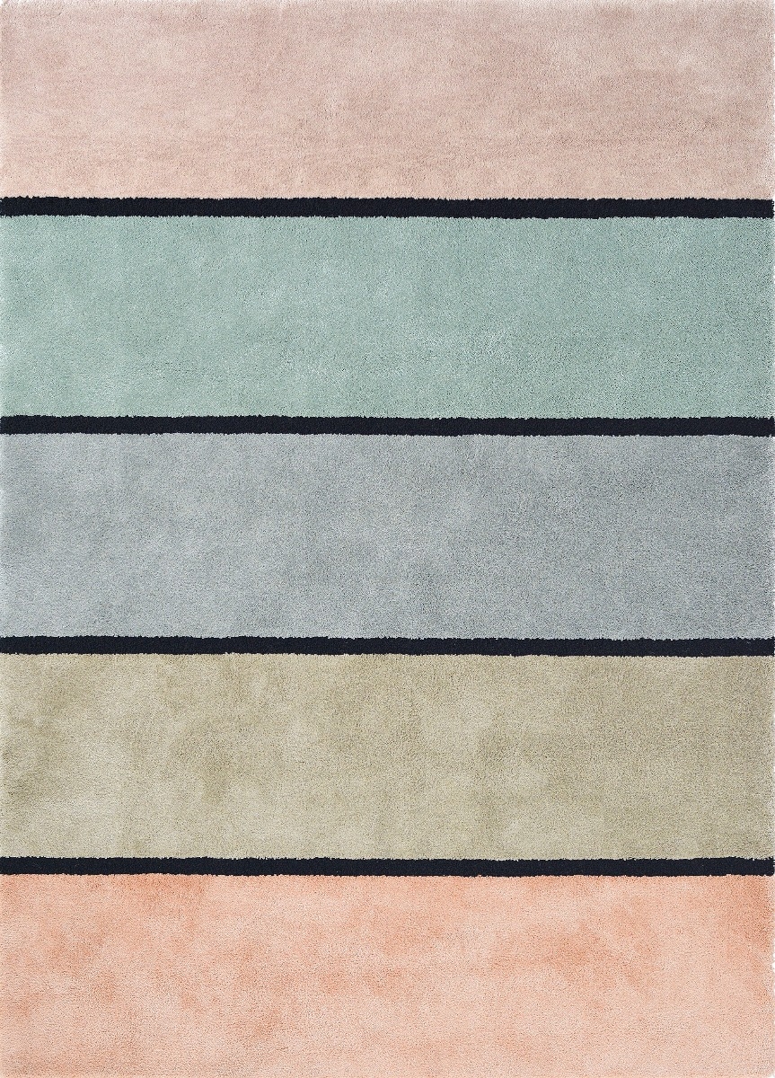 Hand-Tufted Striped Rug ☞ Size: 200 x 300 cm