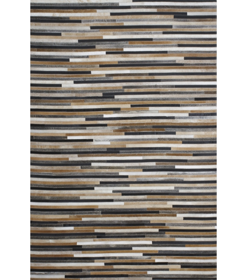 Striped Natural Cowhide Rug