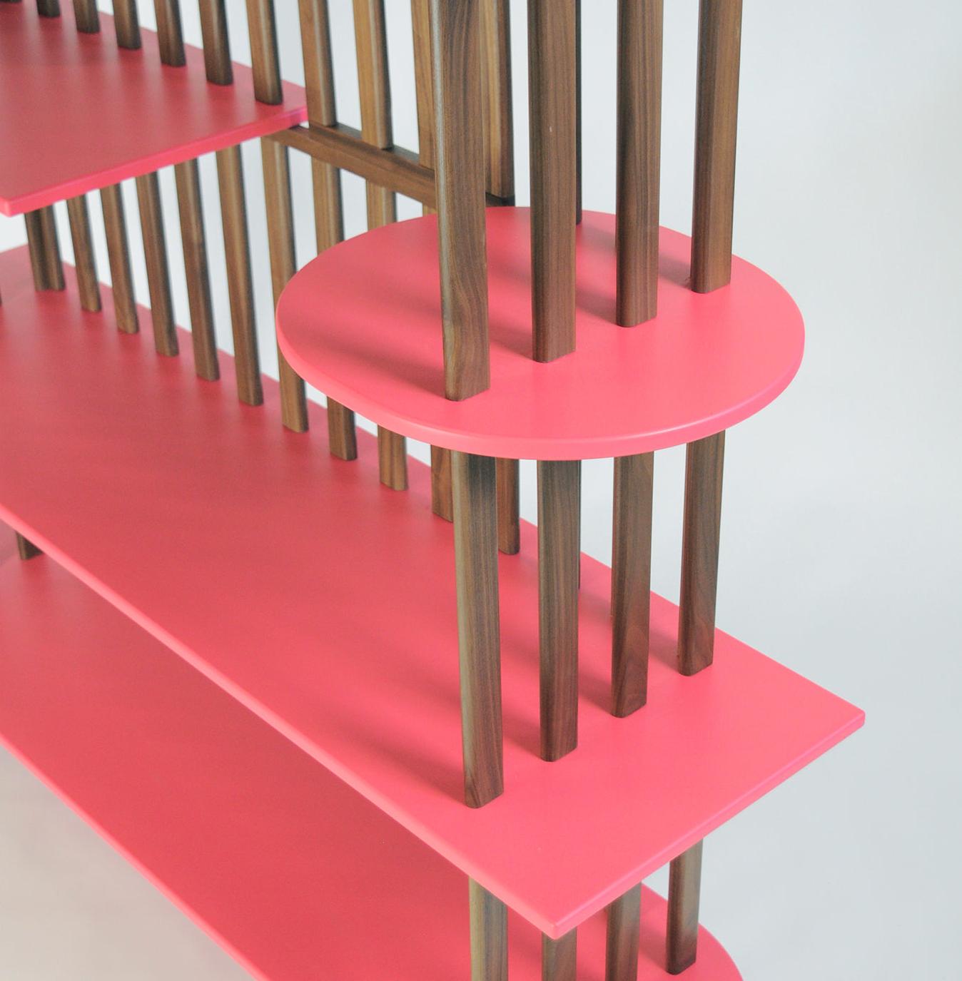 Pink Four-Level Bookshelf