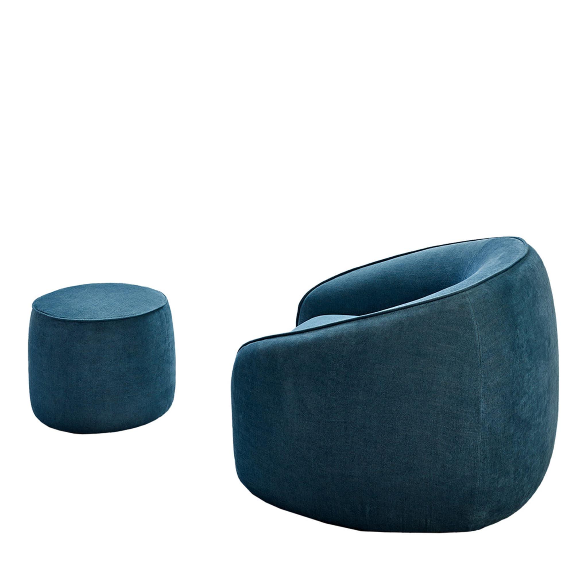 Baloo Navy Blue Armchair