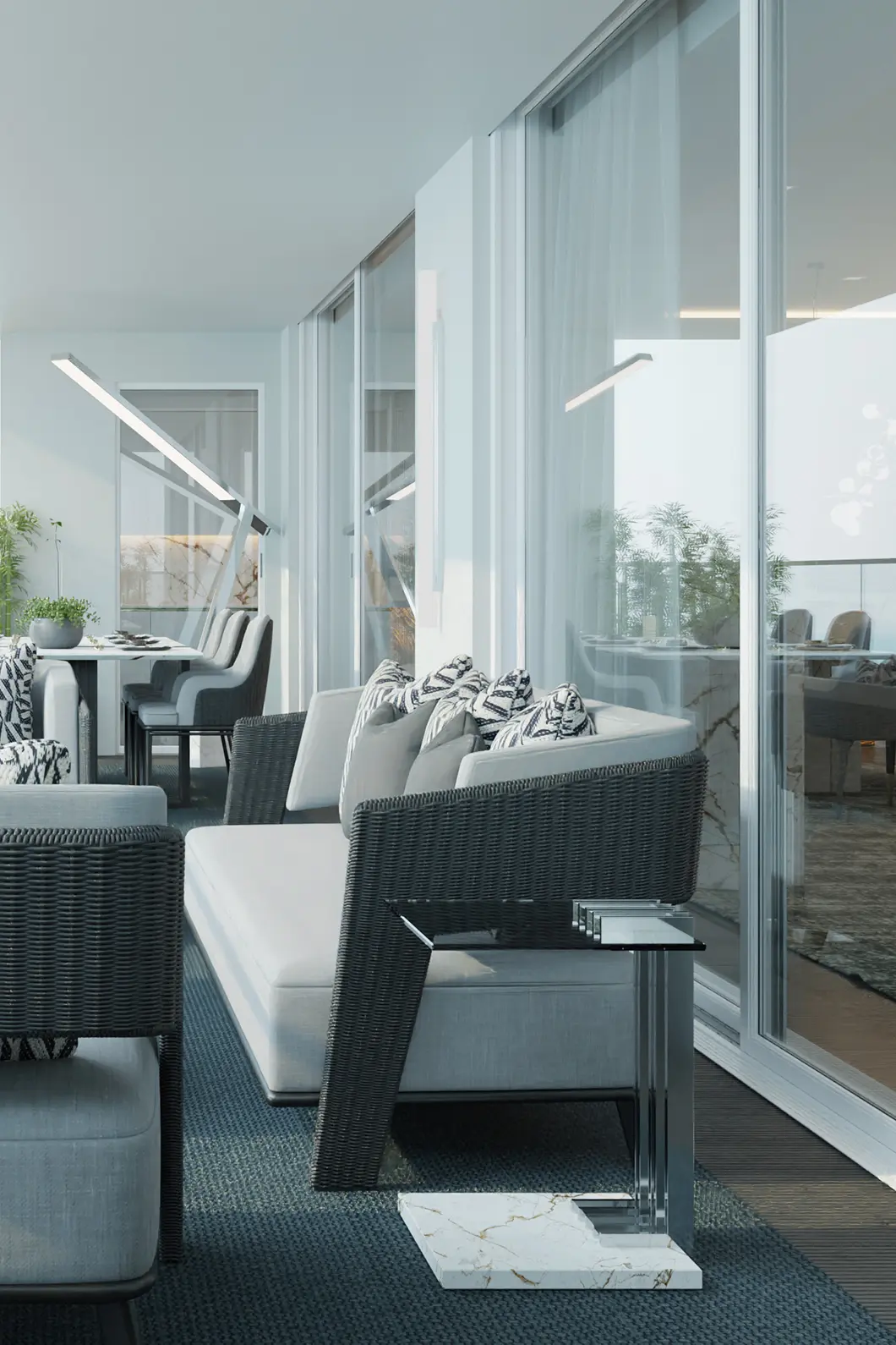 Crown Grey Armchair - 2