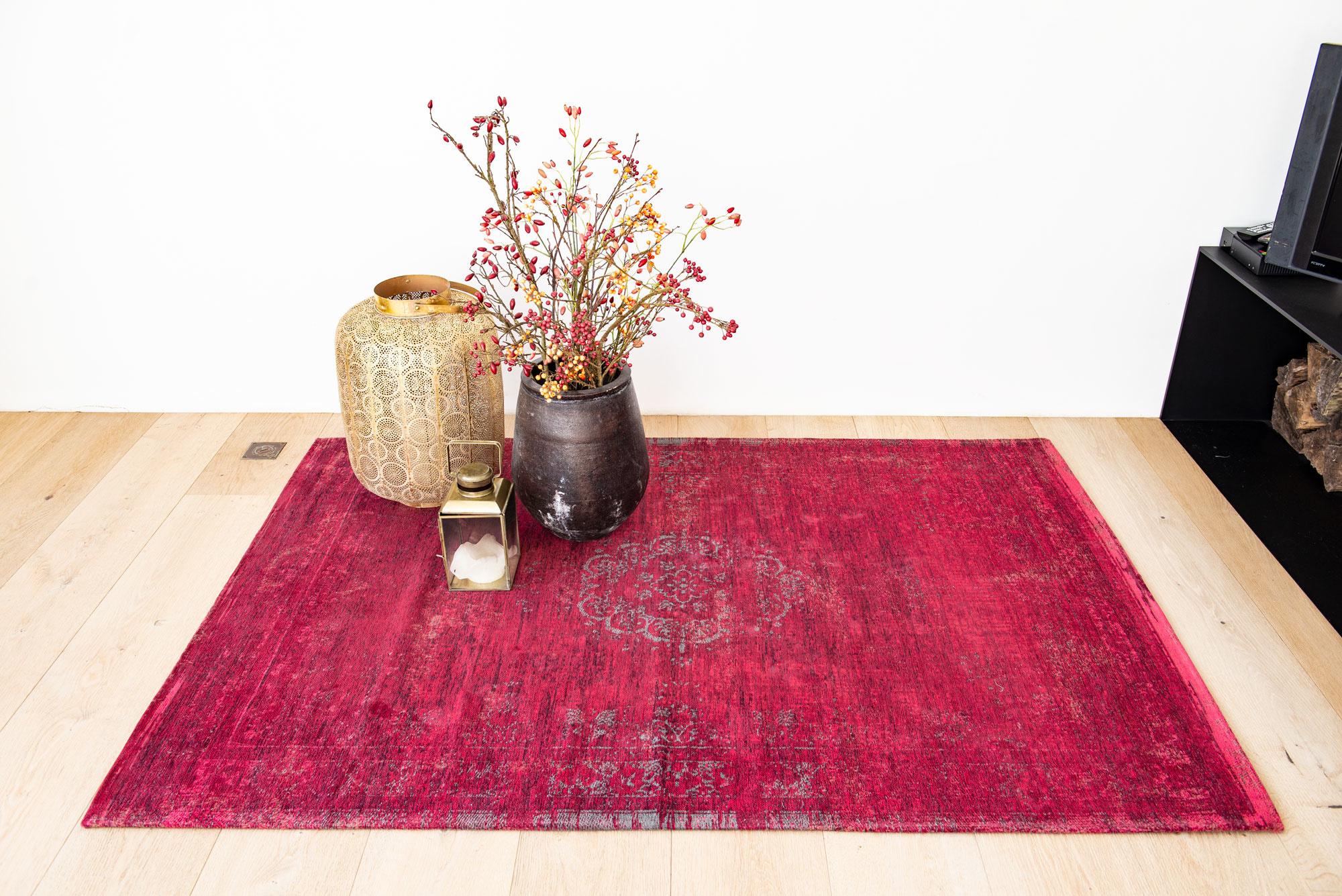 Medallion Red Flatwoven Rug