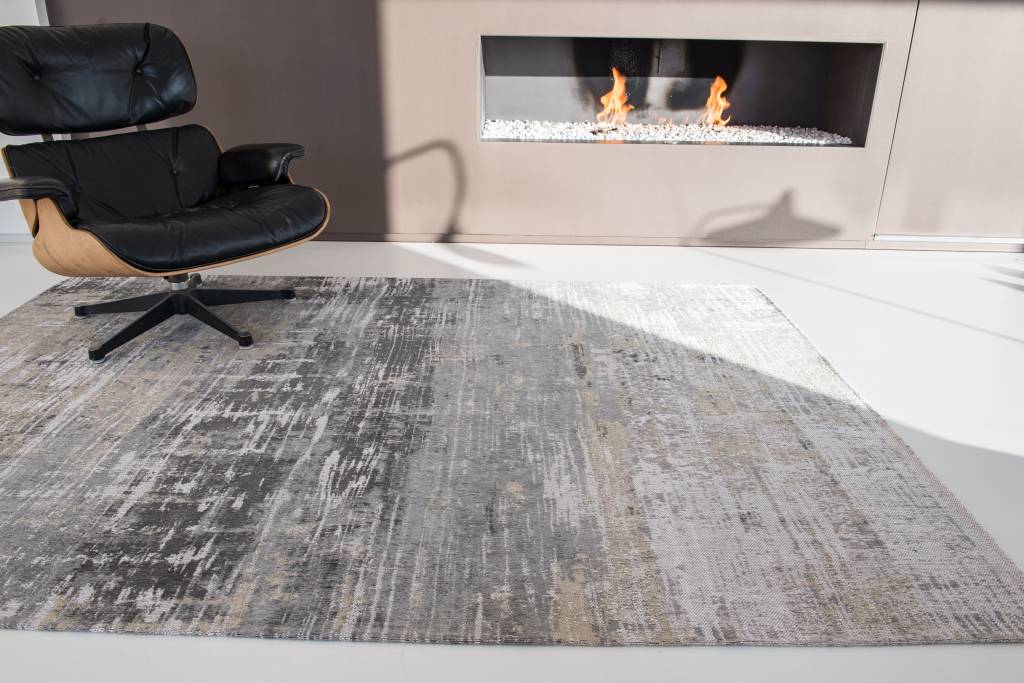 Abstract Grey Jacquard Rug | Size: 6' 7