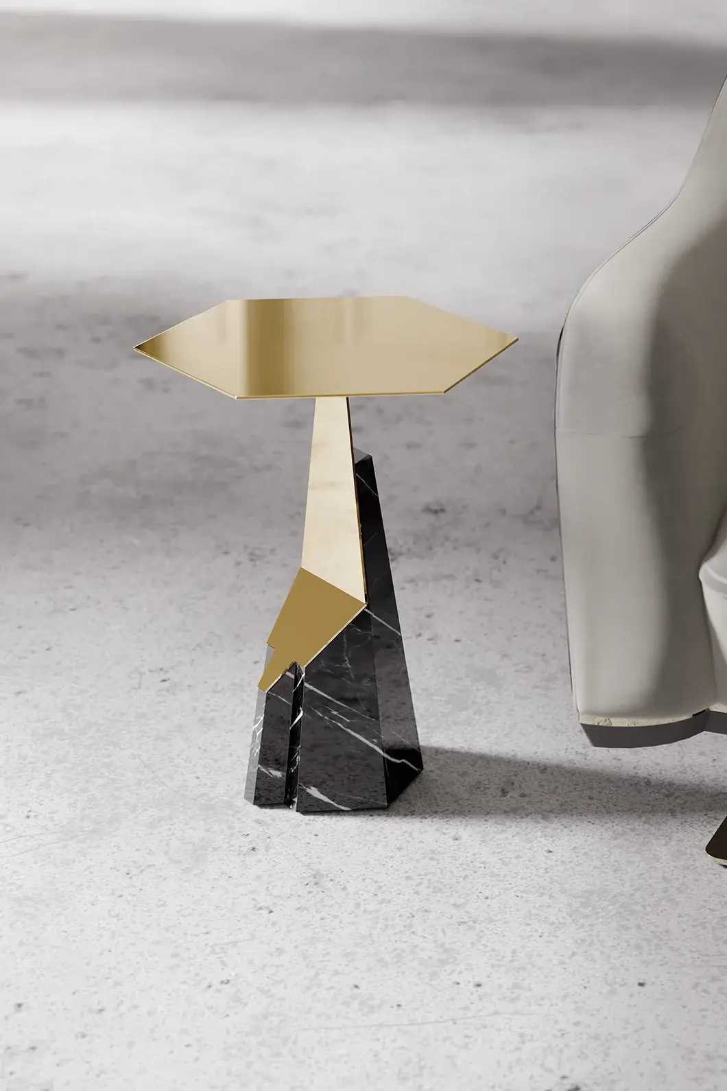 Halo Black Side Table - 2