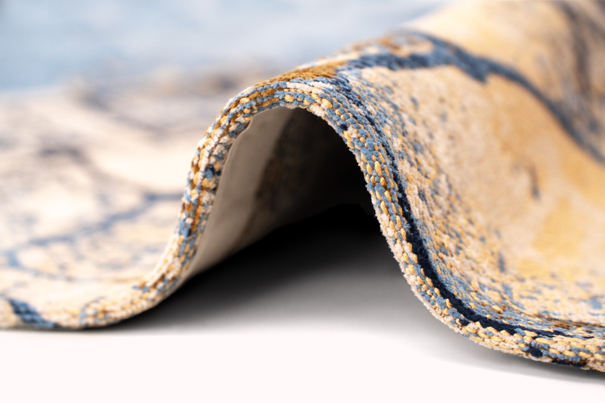 Gold Sea Round Rug