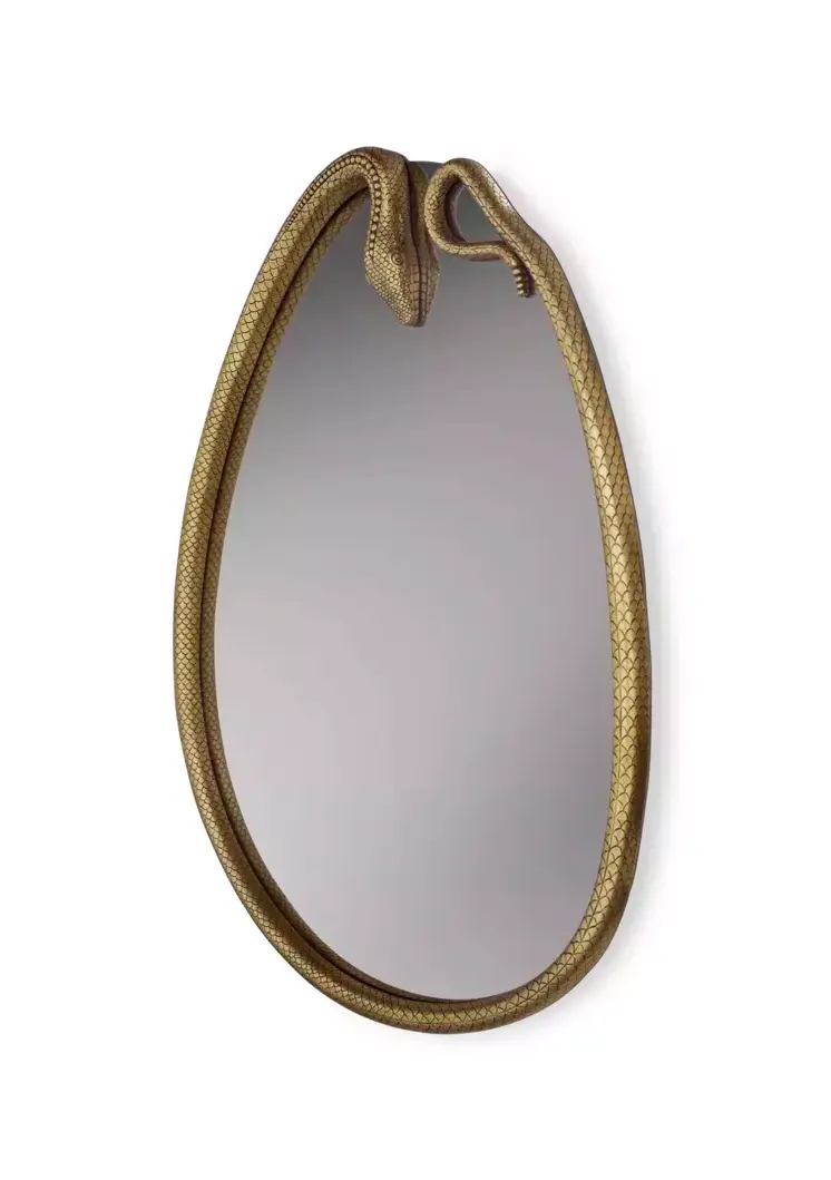 Serpentine Pear-Shaped Mirror