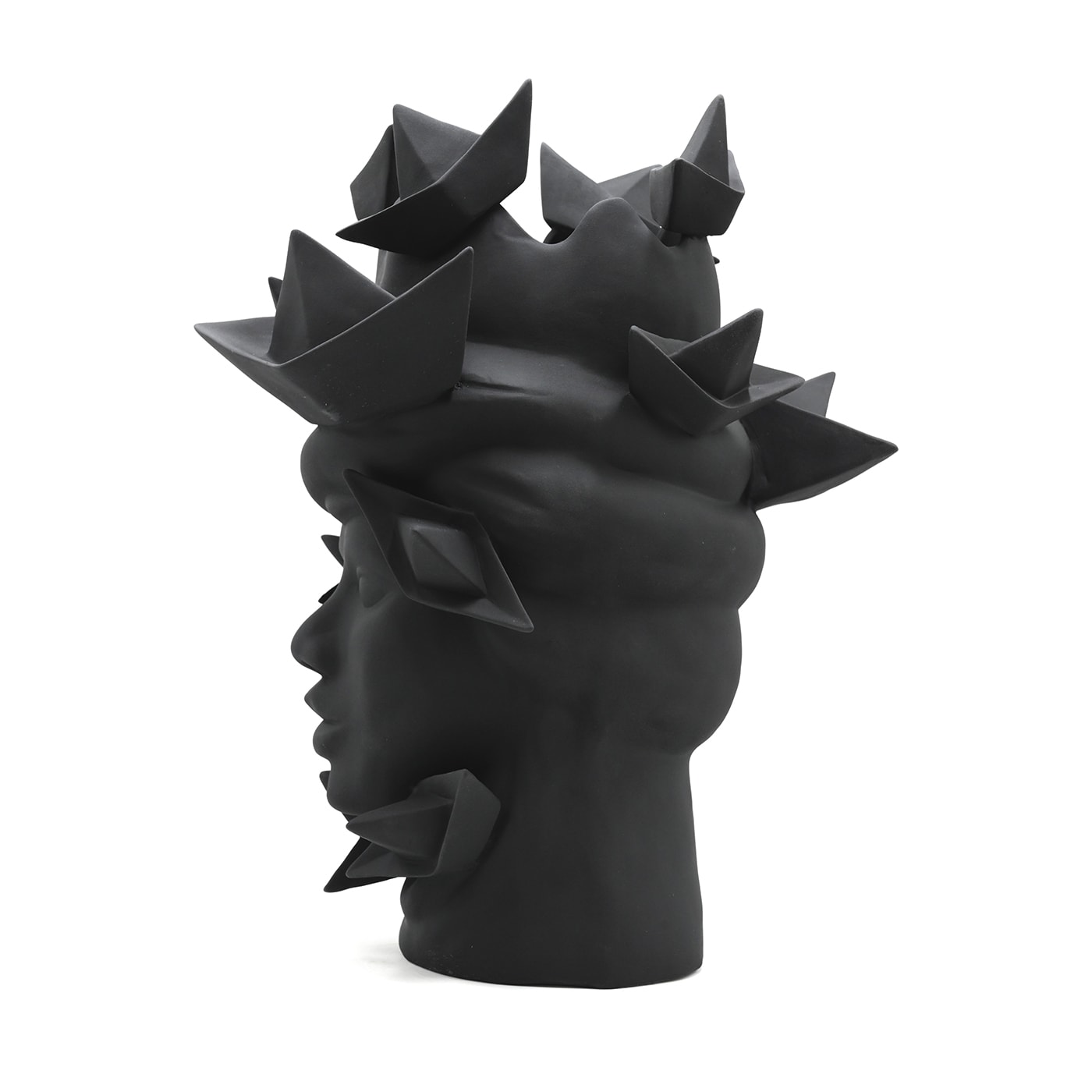 Moor's Head Dark Grey Sculpture