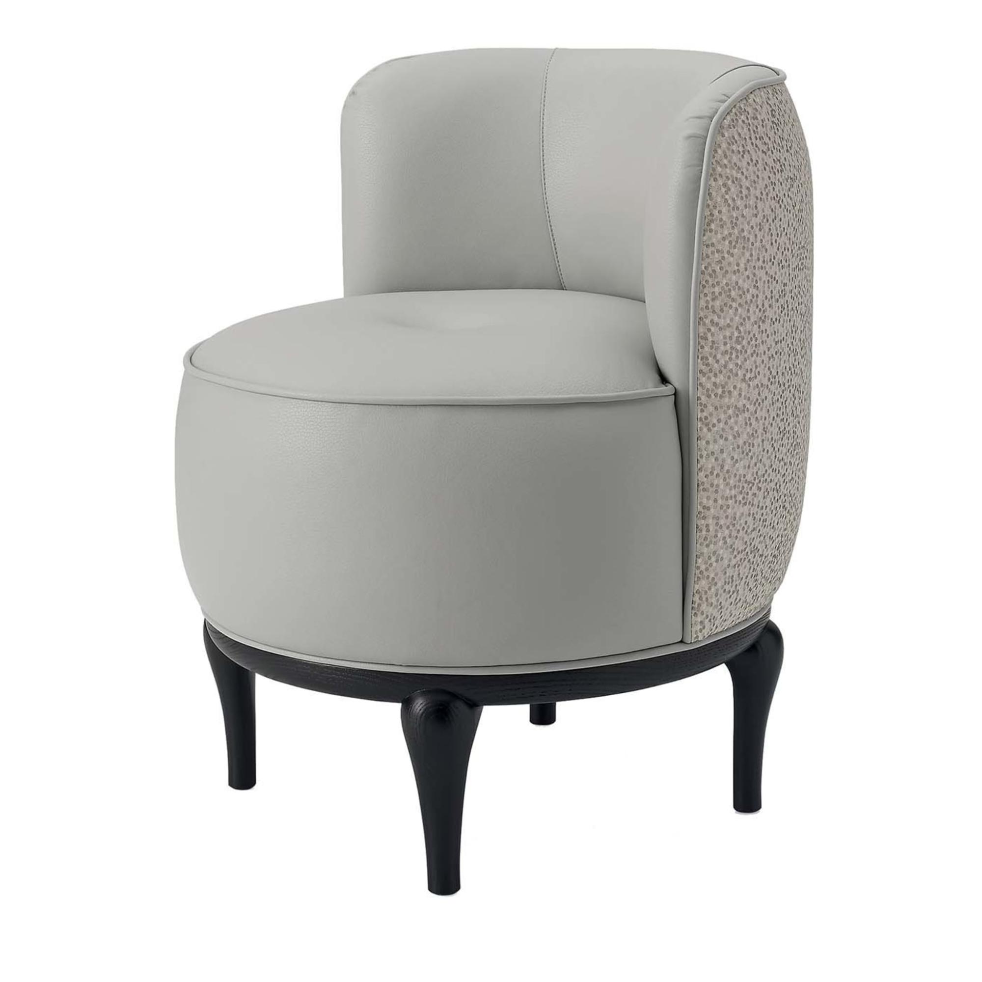 White Round Lounge Chair
