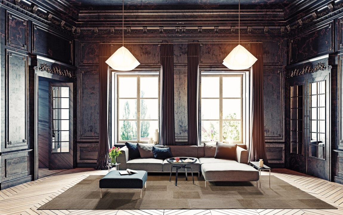 Hand Woven Turkish Brown Sitap Rug Milano