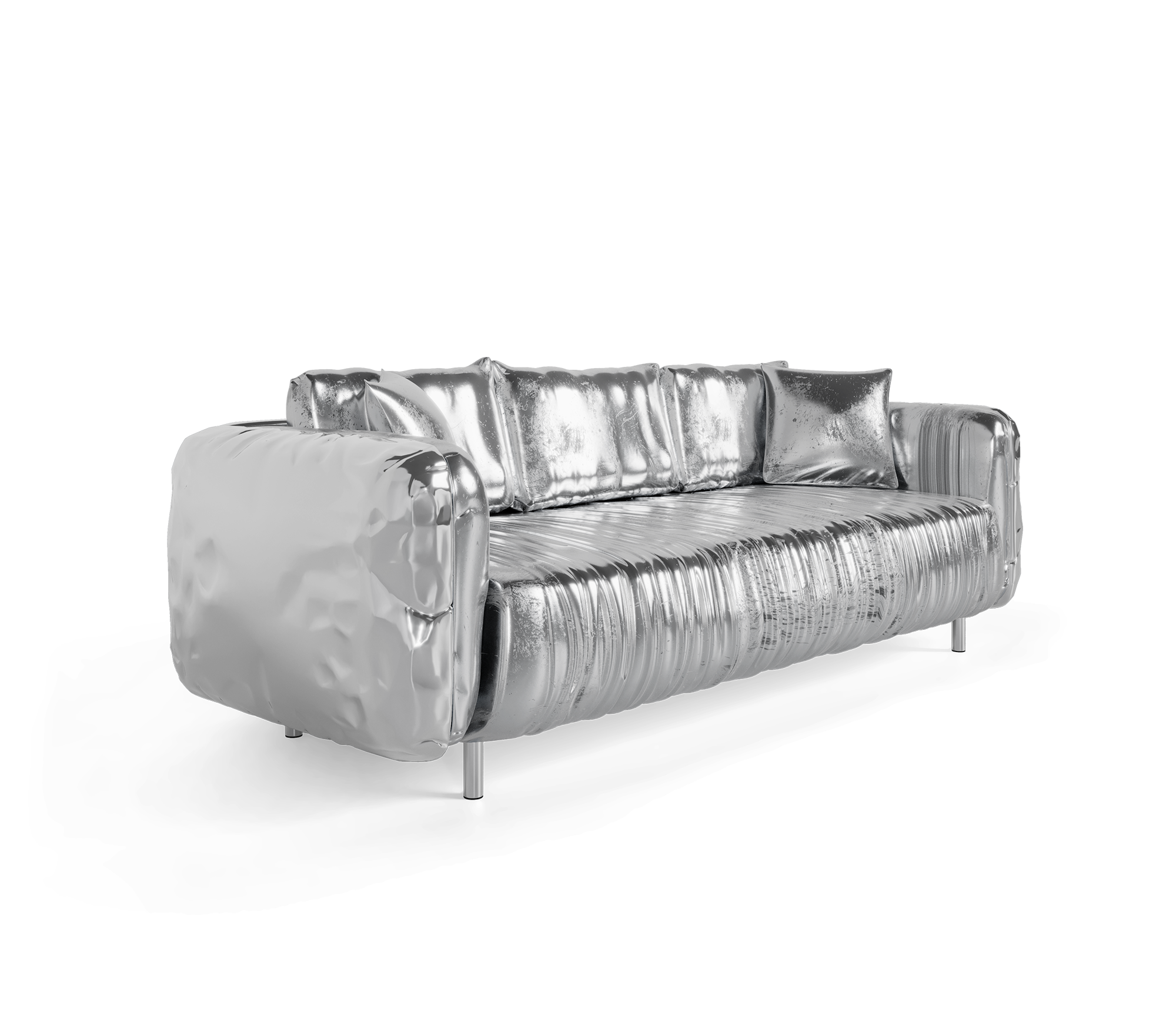 Imperia Silver Luxe Sofa