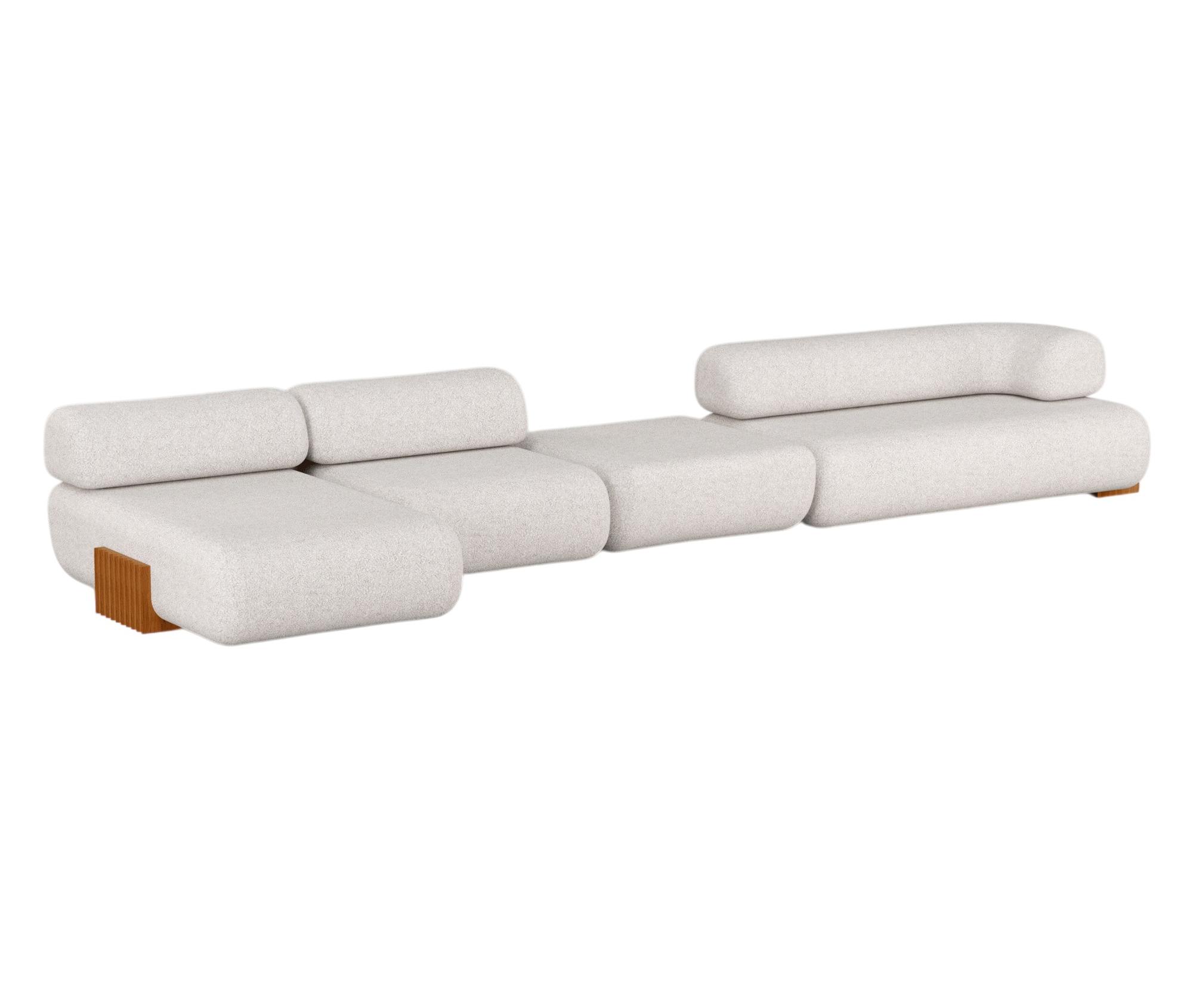 Carmel Wood Modular Sofa