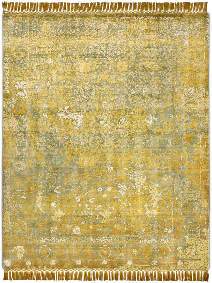 Obvious Gold Hand Woven Rug