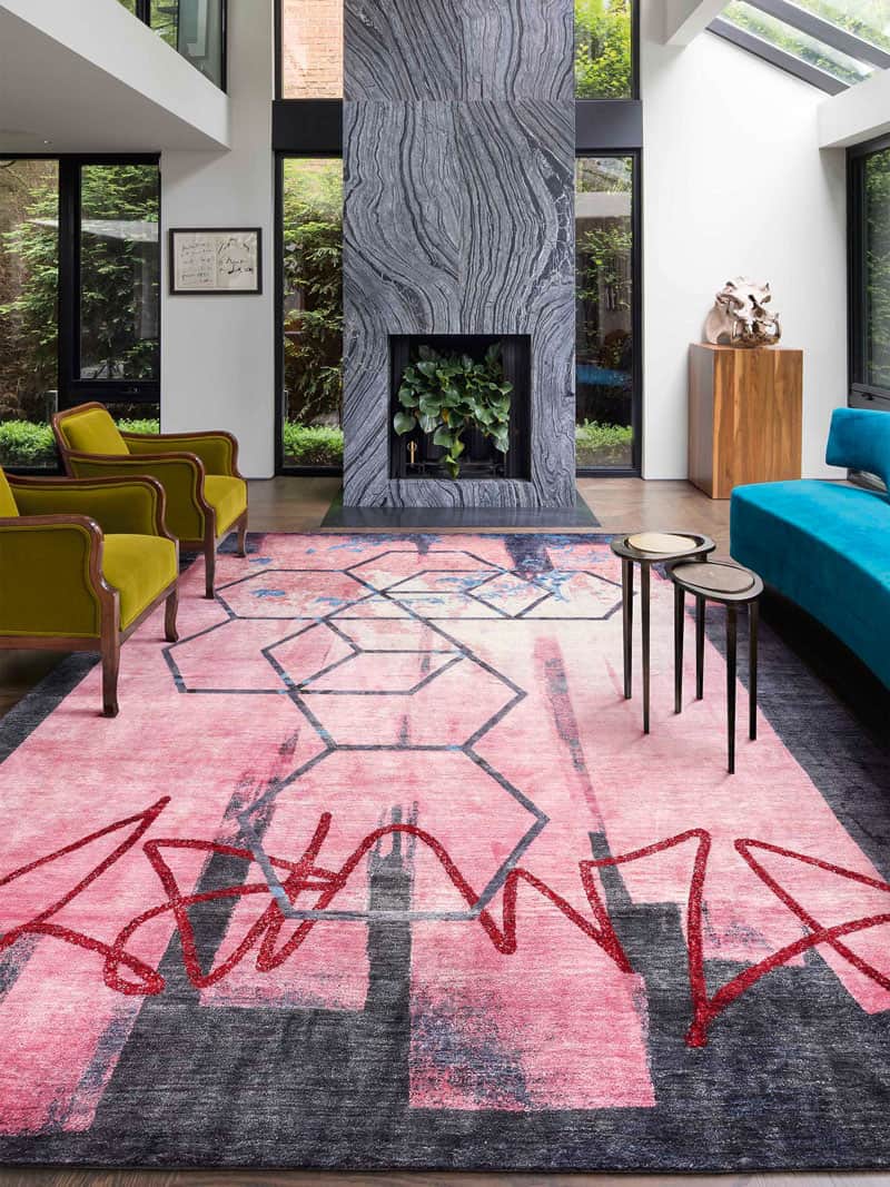 Always Pink Luxury Handmade Rug