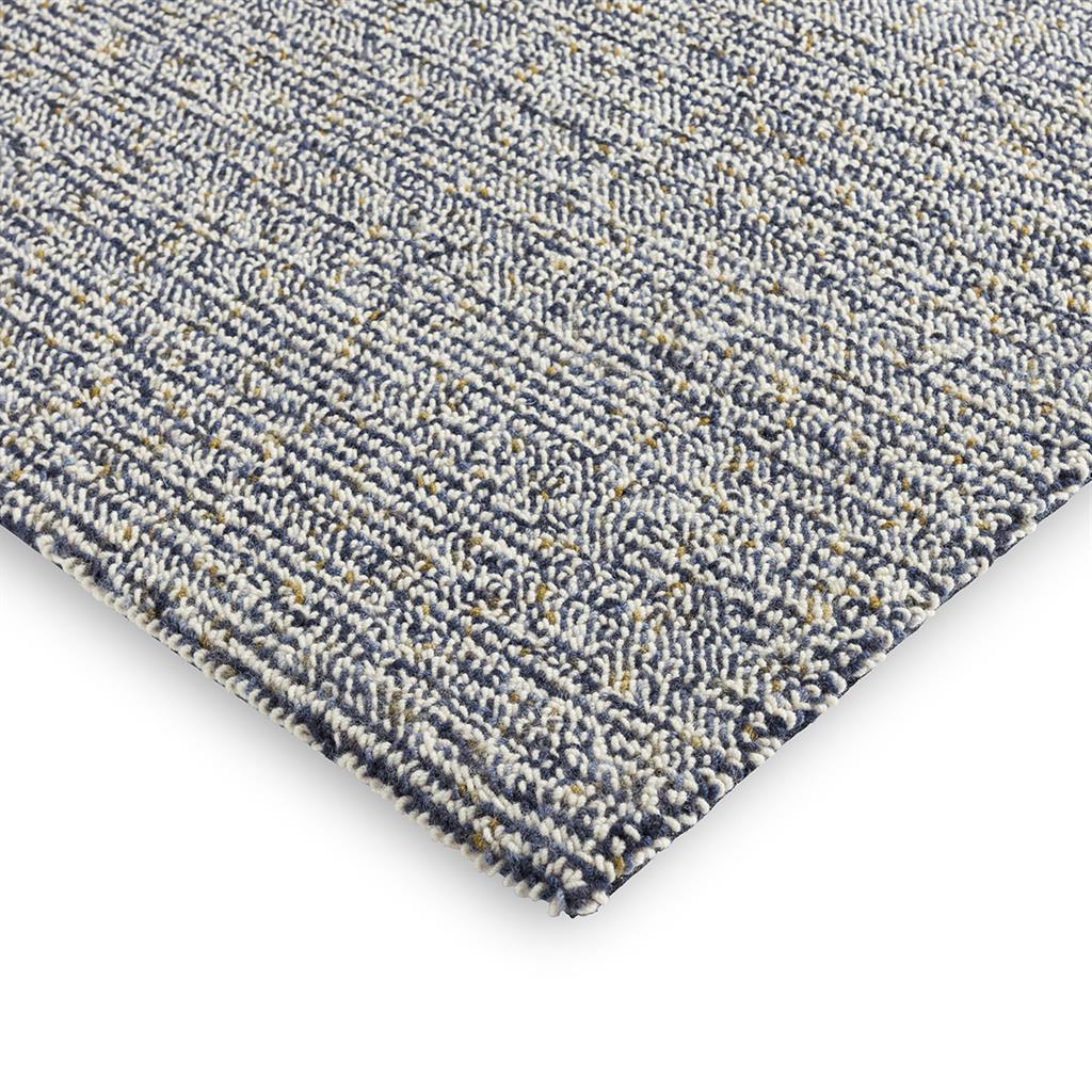 Luxurious Thick Pile Blue Wool Rug