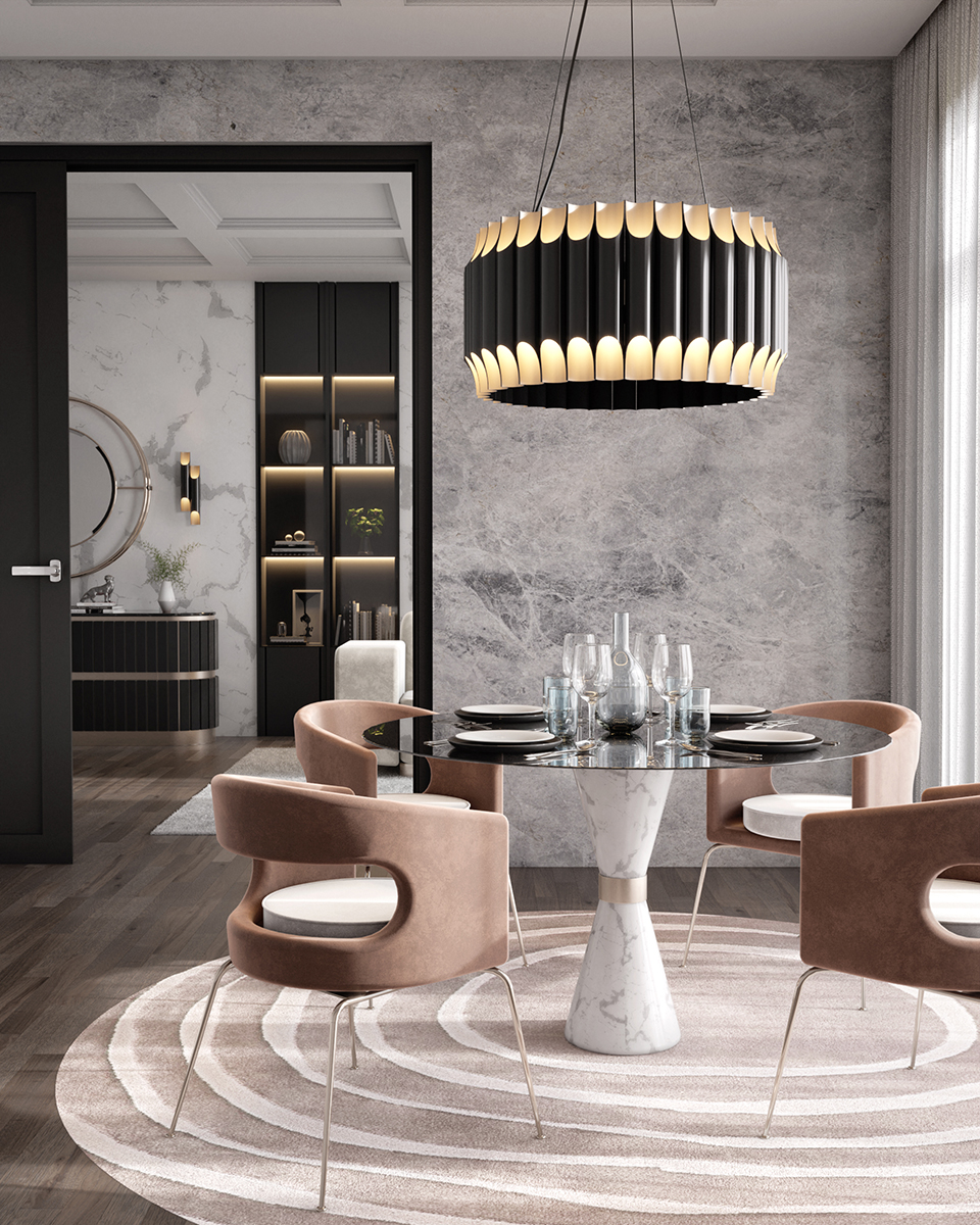 Bold Round Suspension Lamp - 3