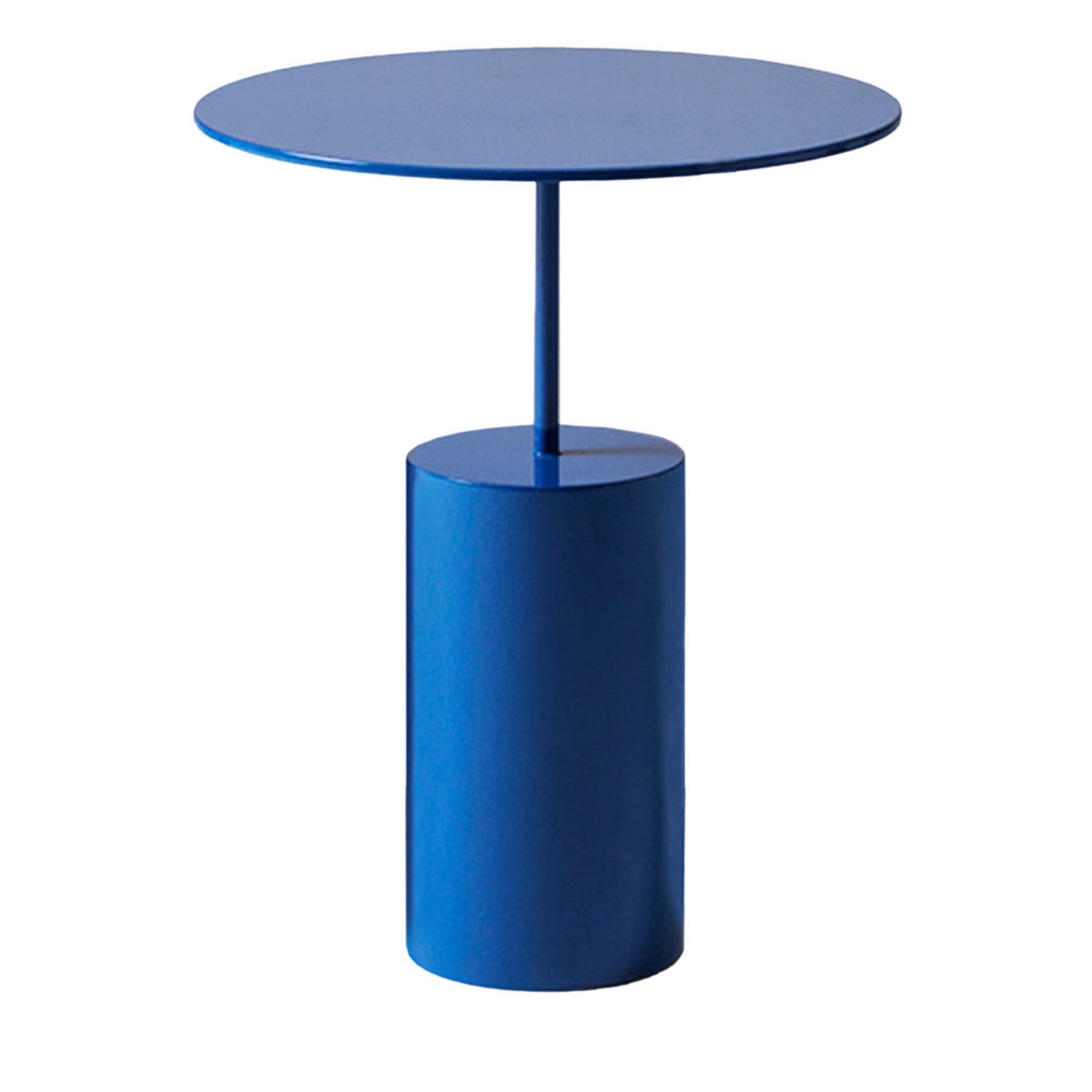 Cocktail Round Blue Side Table