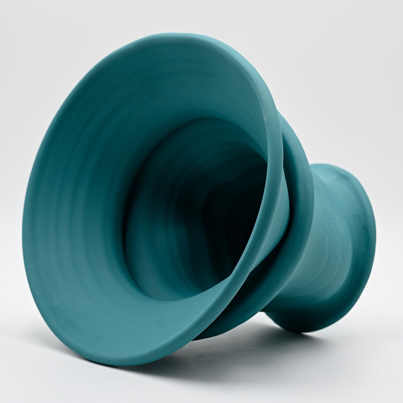 Turquoise Hand Sculptured Vase