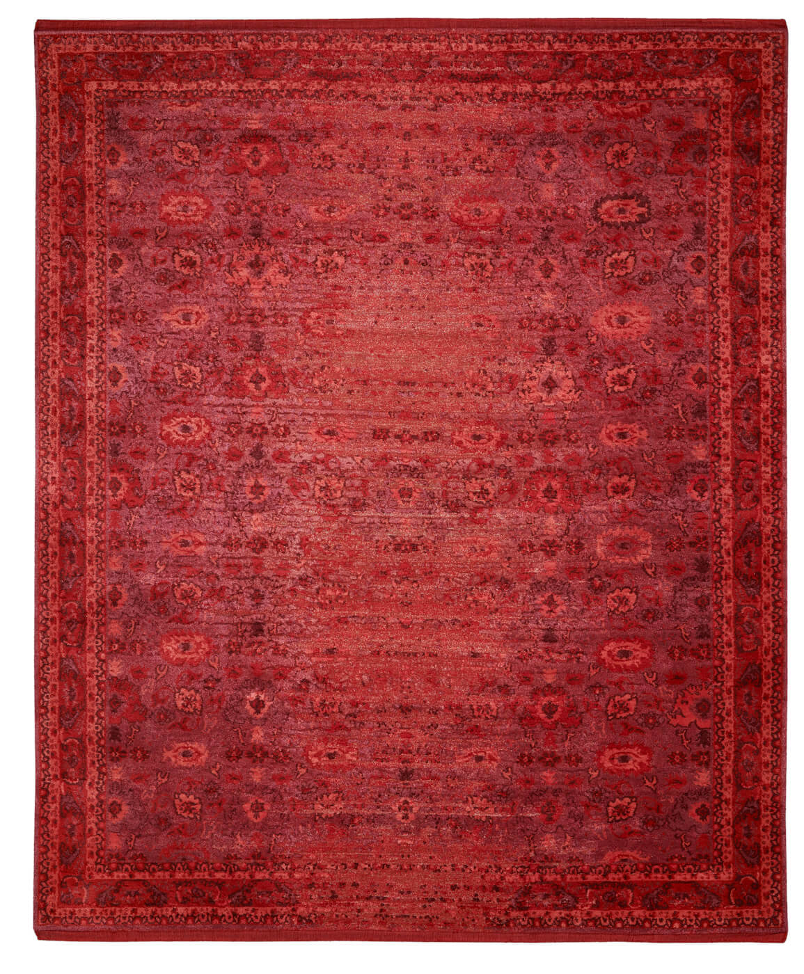 Hand-Knotted Bidjar Red Luxury Rug