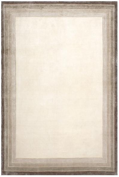 Frame Viscose Hand-Knotted Rug