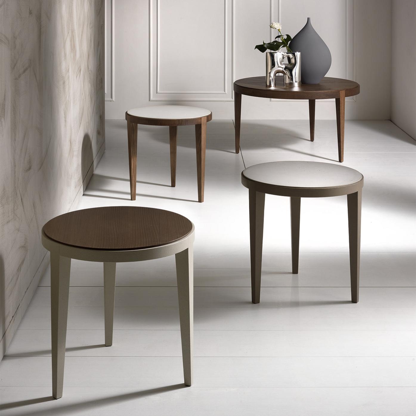 Dominique Round  Side Table