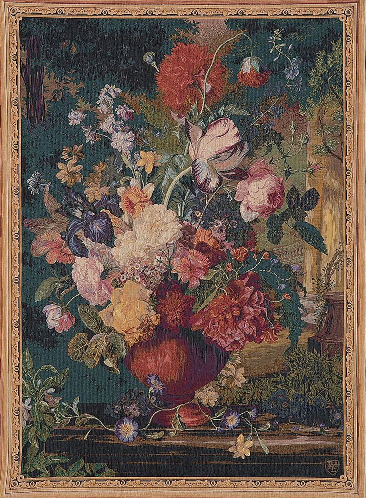 Flemish Floral Bouquet Tapestry