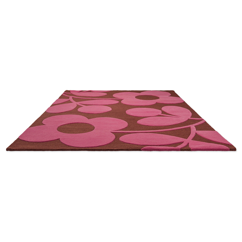 Sprig Pink Designer Wool Rug