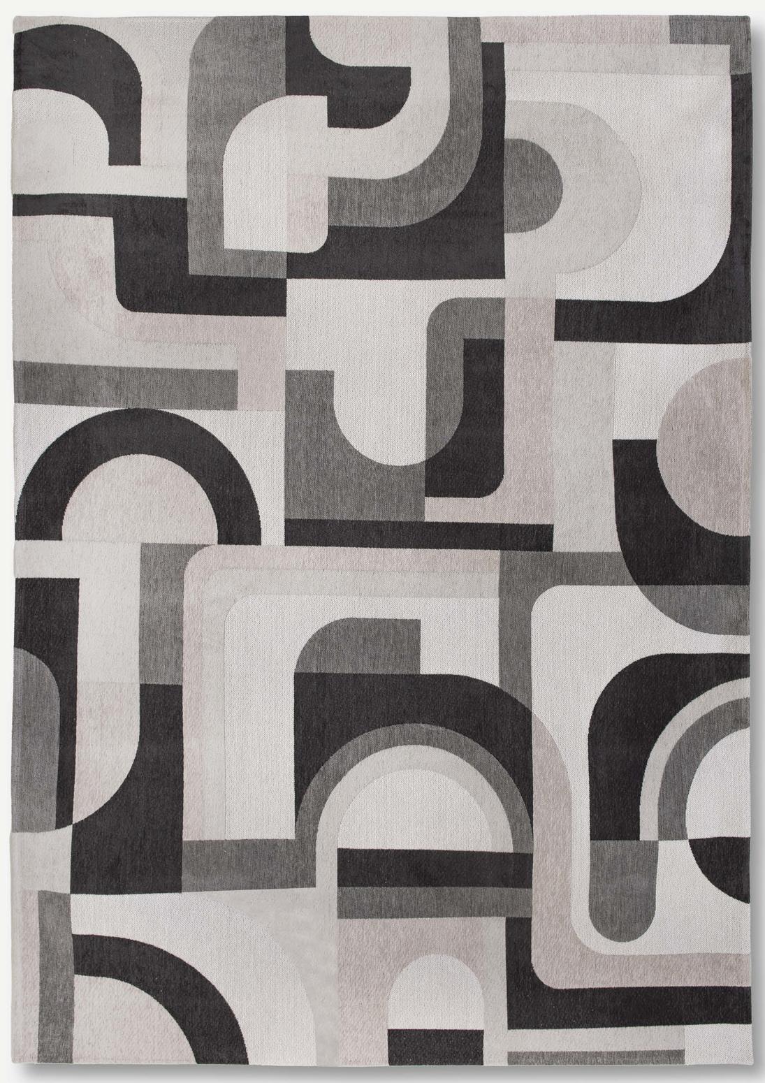 Geometric Beige & Grey Flatwoven Rug