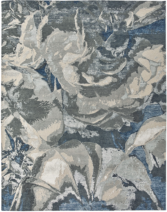 Hand-Knotted Abstract Rug