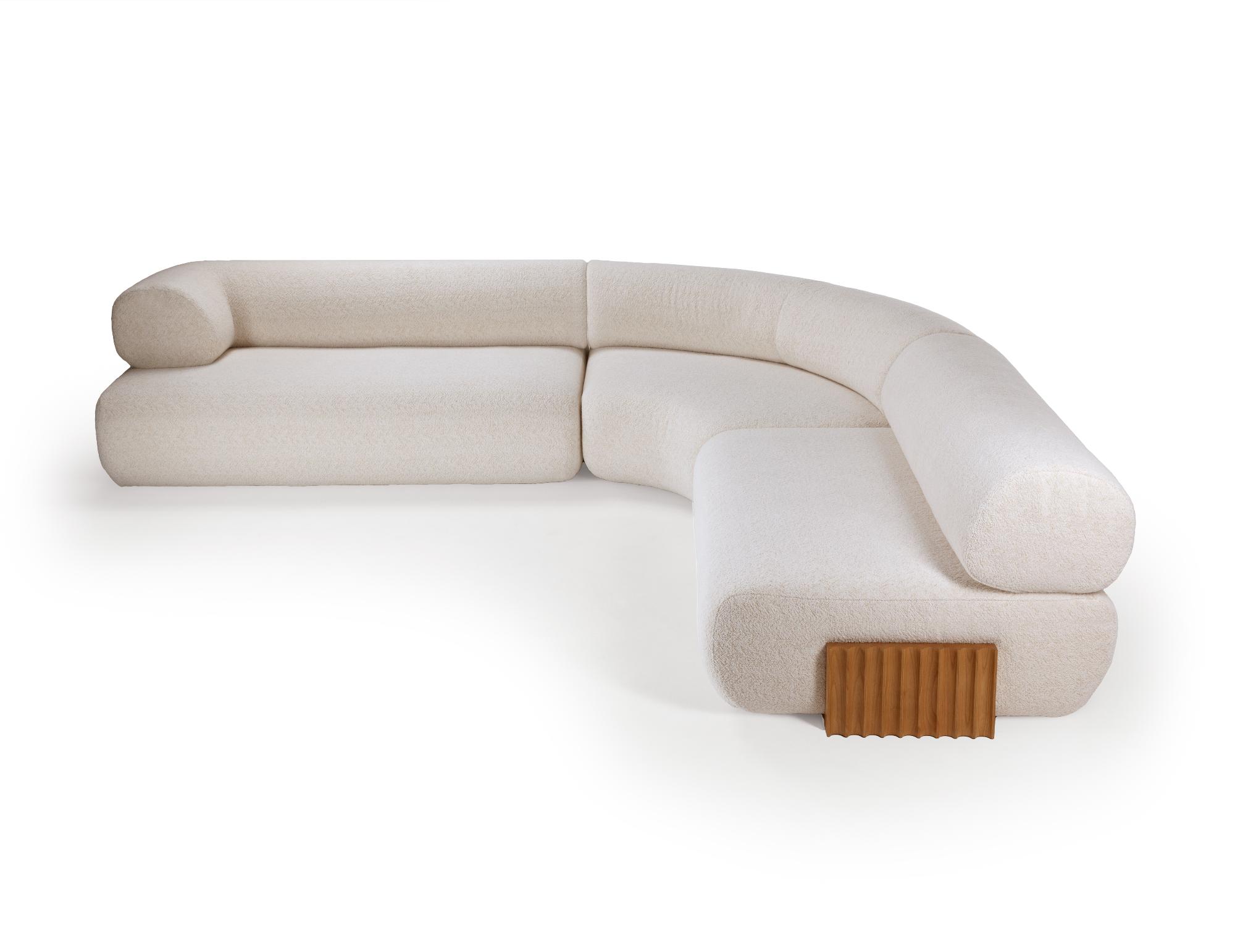 Carmel Wood Modular Sofa
