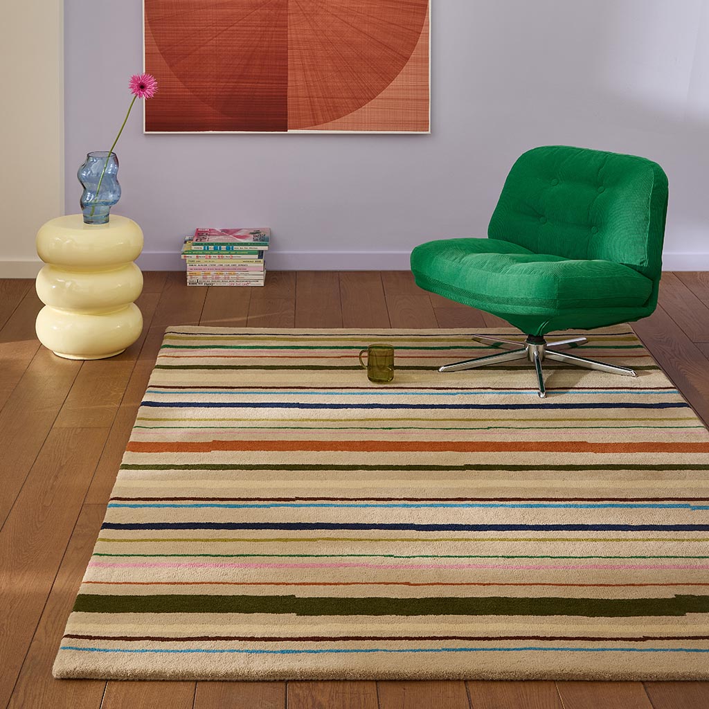 Multi Beige Rug | Size: 5' 3
