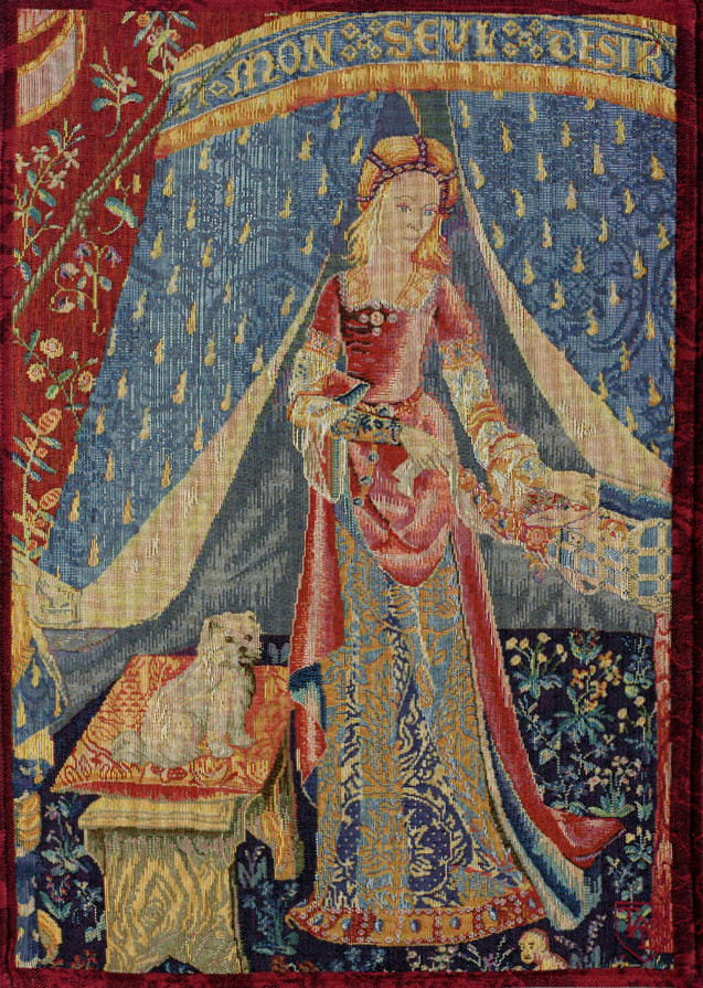 Lady with Dog Tapestry