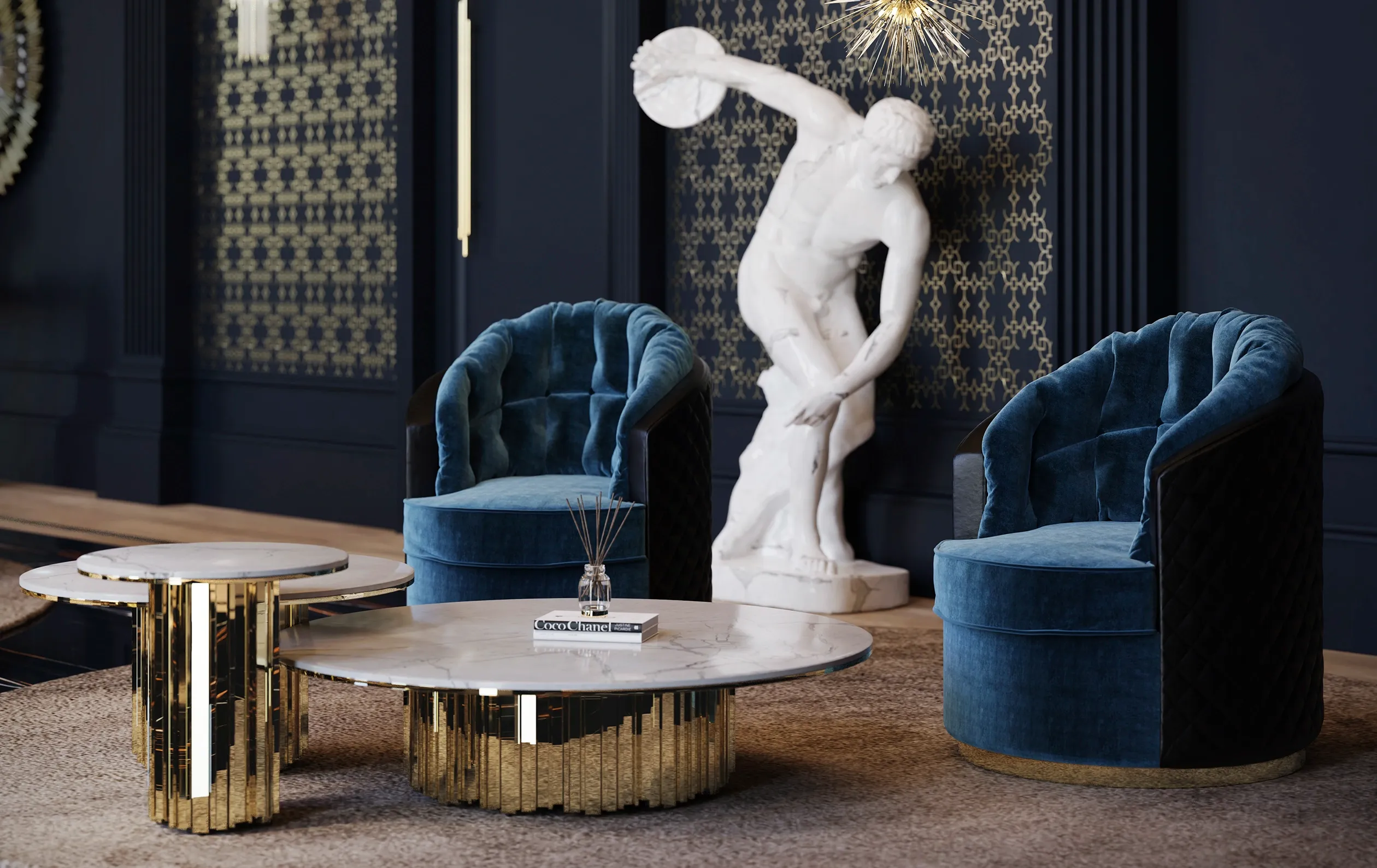 Luxe Swivel Armchair - 4