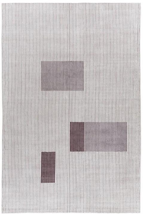 Hand Woven Viscose Striped Rug