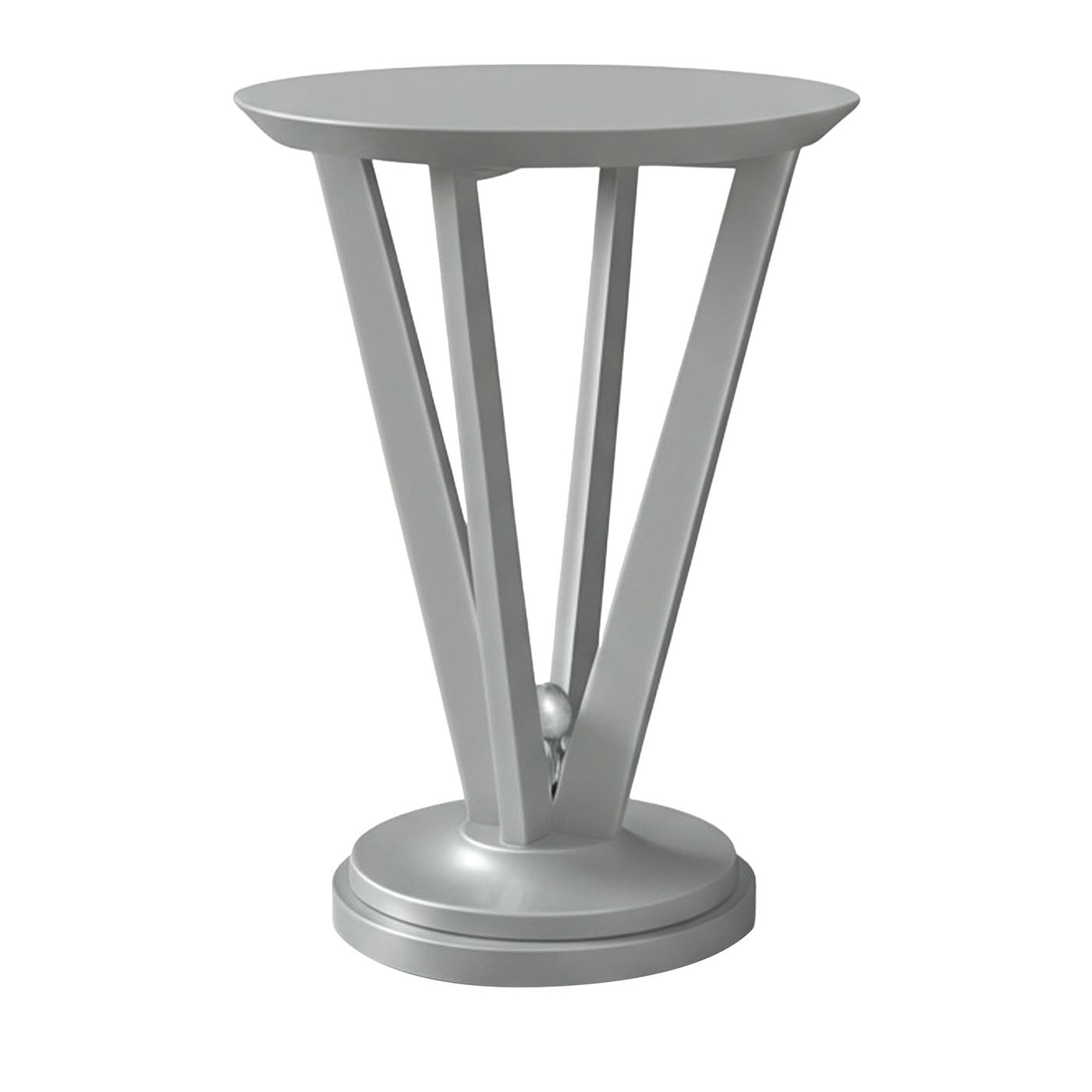 Metallic Leaf Side Table