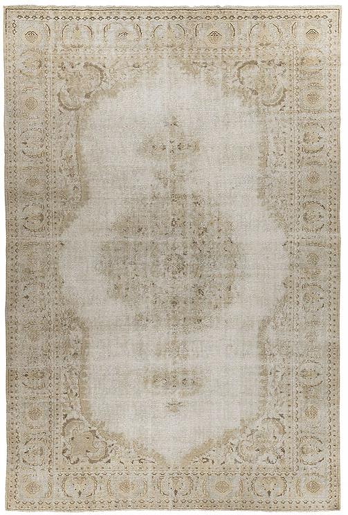 Biege Hand Woven Vintage Rug