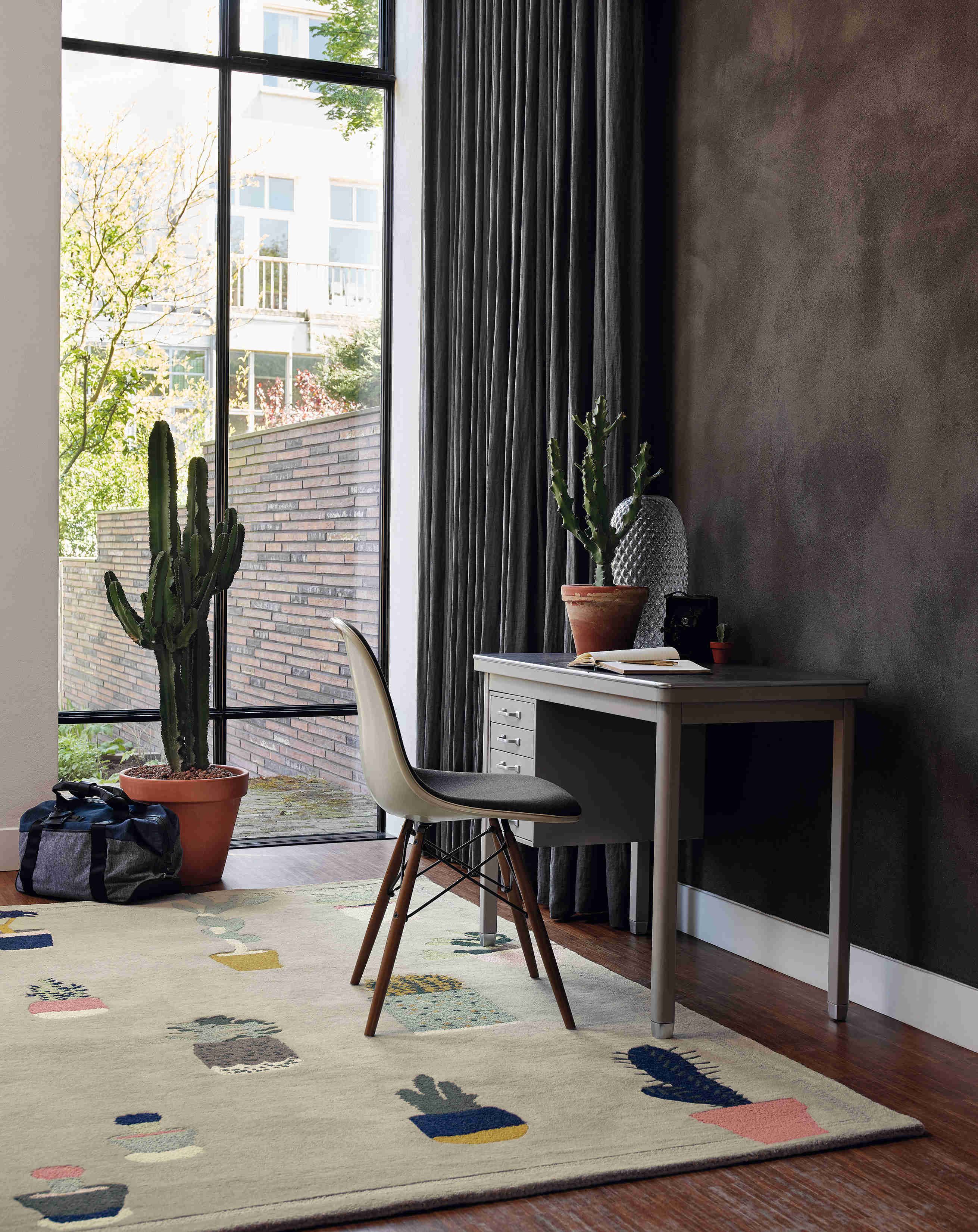 Cactus Grey Handwoven Rug