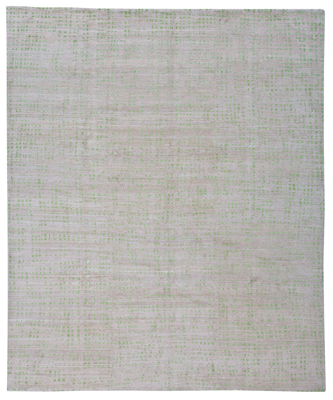 Hand-Knotted Netzwerk Grey Green Rug