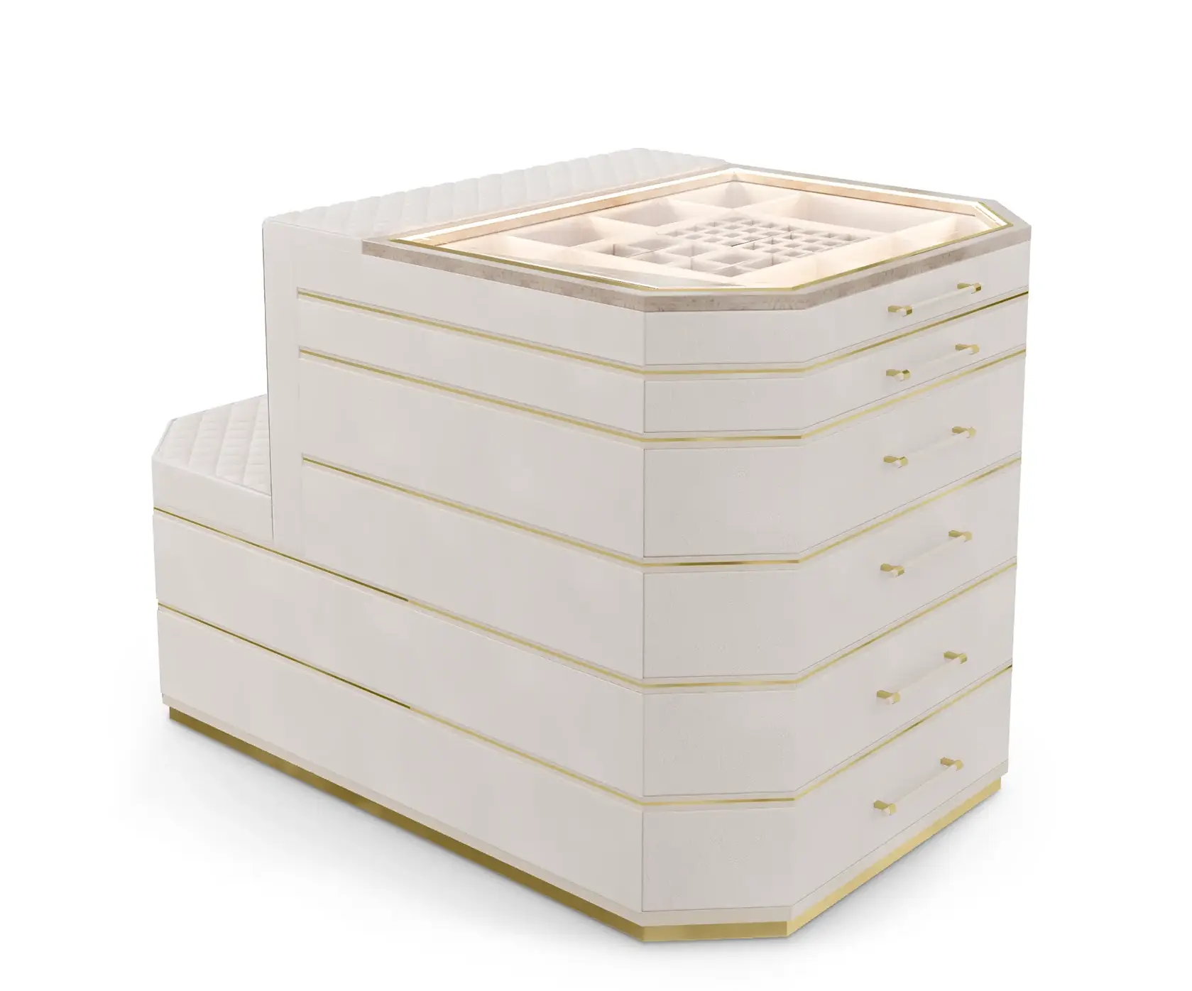 Cadence Beige Closet Island