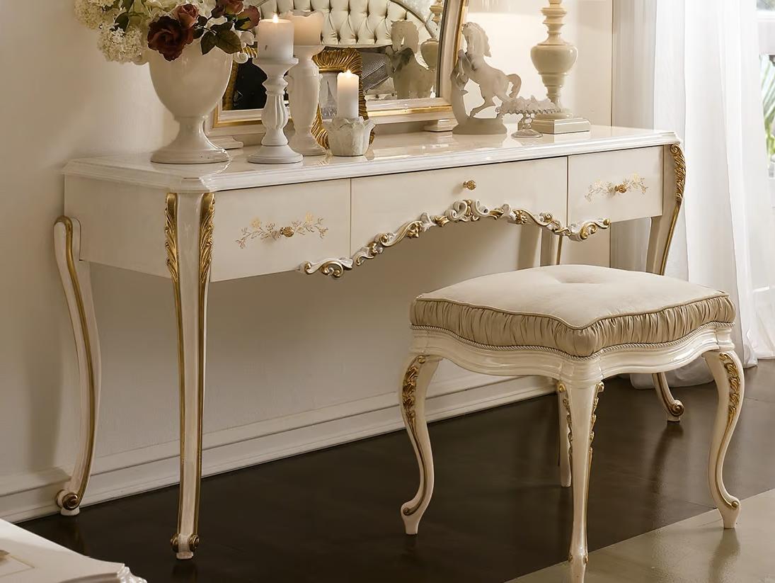 Italian Classic Vanity Table ☞ Configuration: Table + Mirror