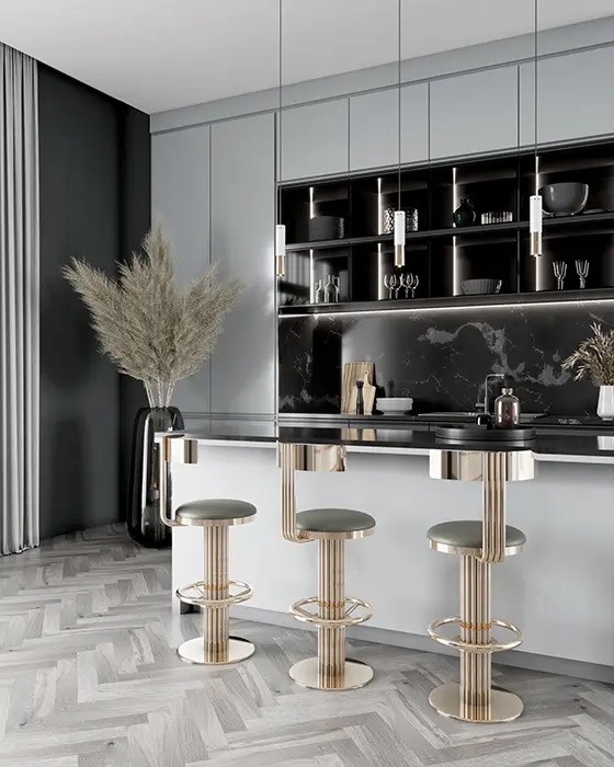 Keira Bar Luxe Bar Stool - 1