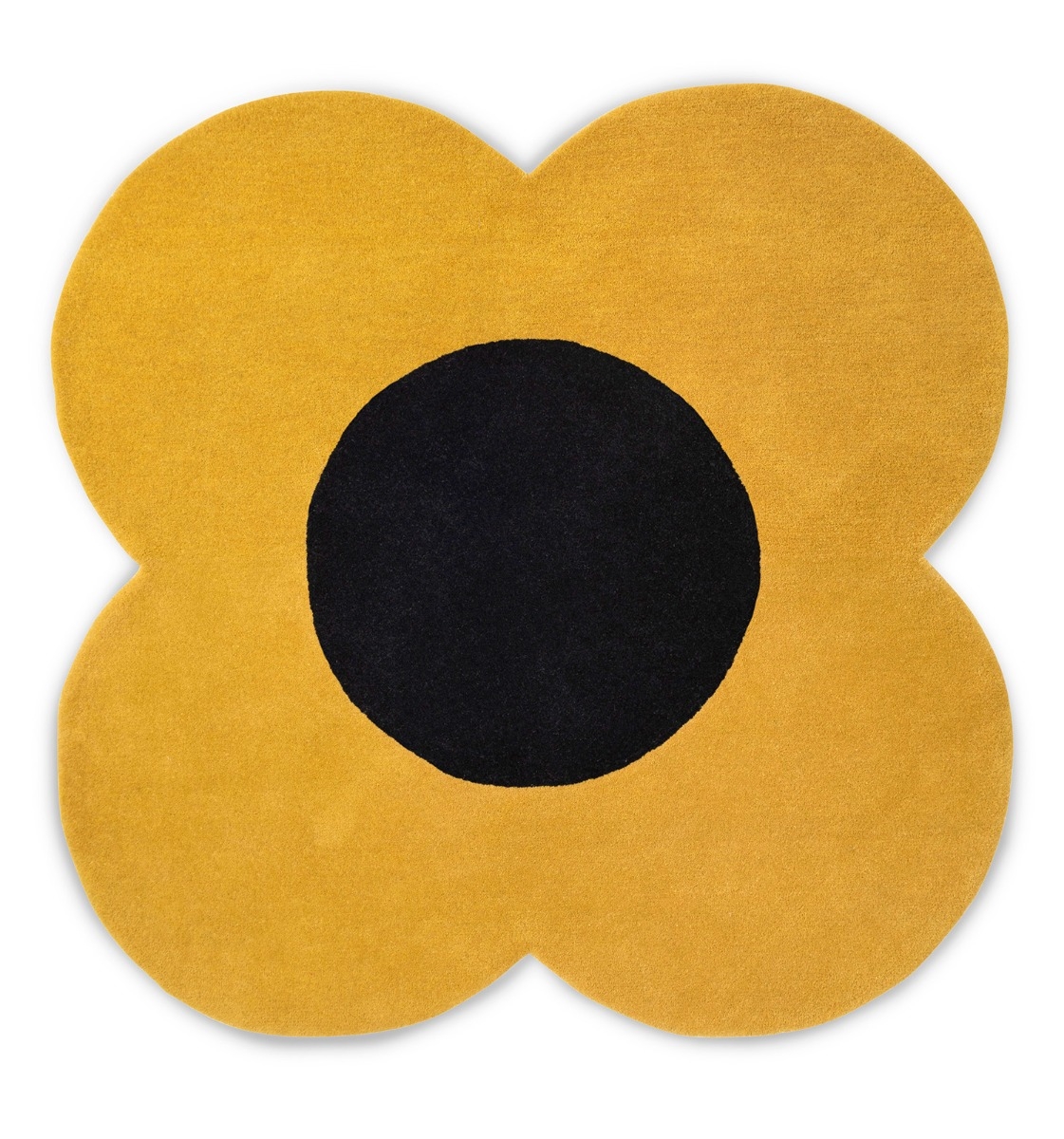 Flower Yellow Handwoven Rug