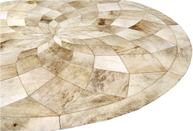 Chariot Cowhide Circle Rug