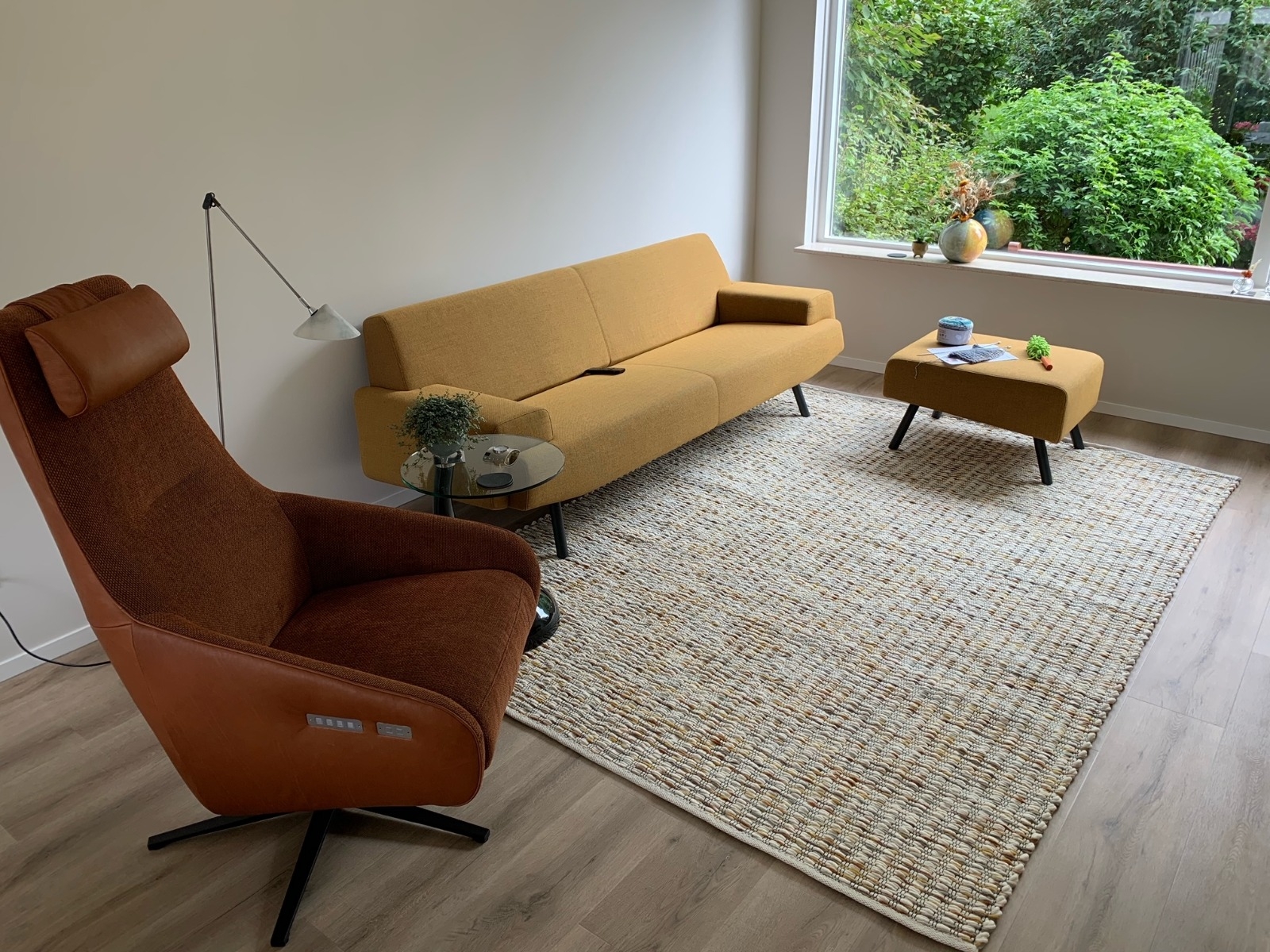 Crystal Handwoven Yellow Rug