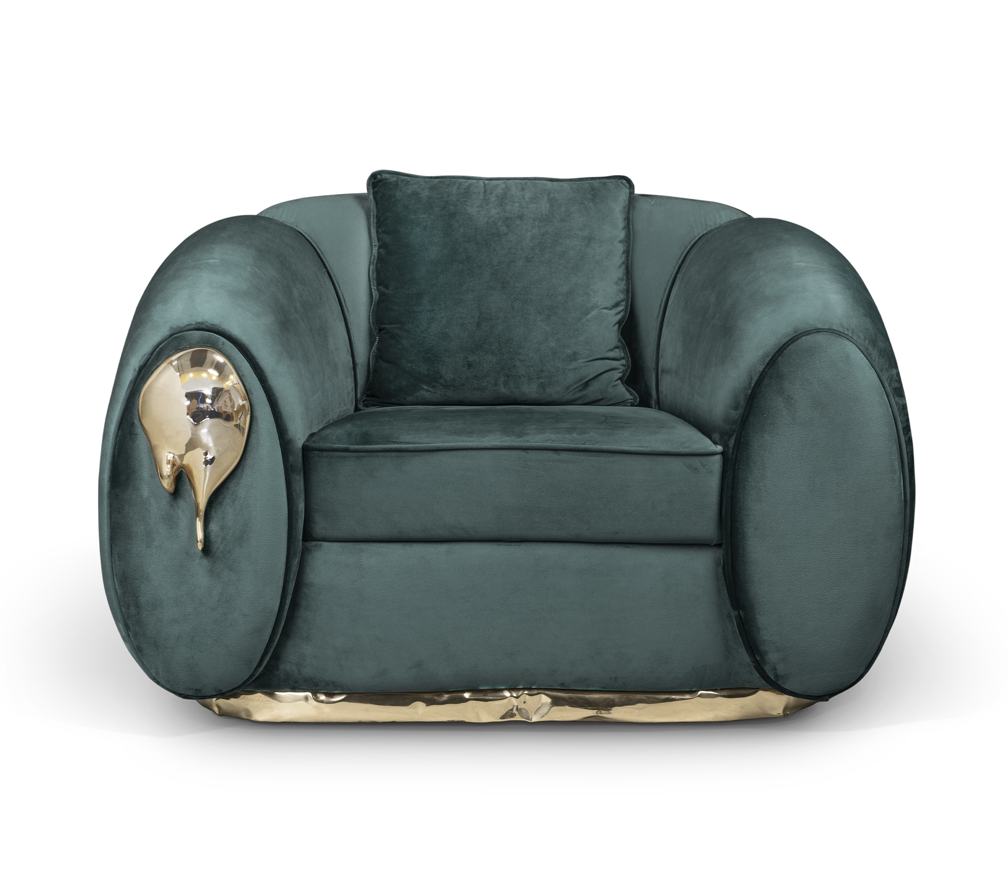 Solara Green Luxe Armchair