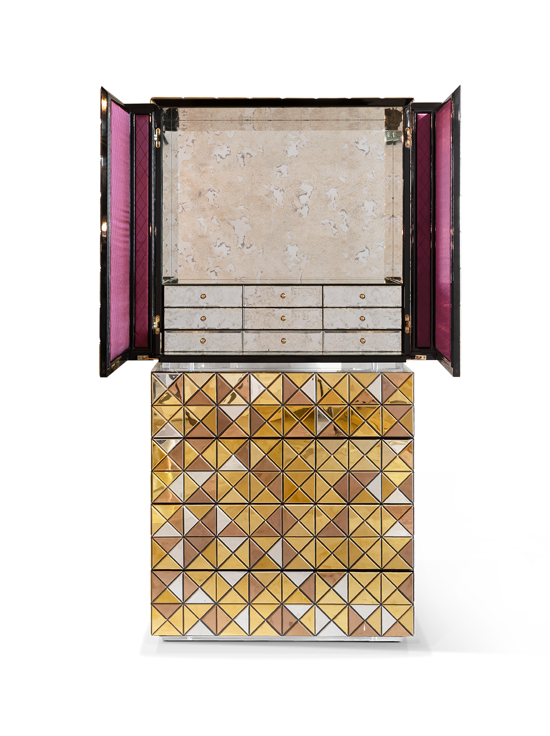 Mosaic II Gold Cabinet