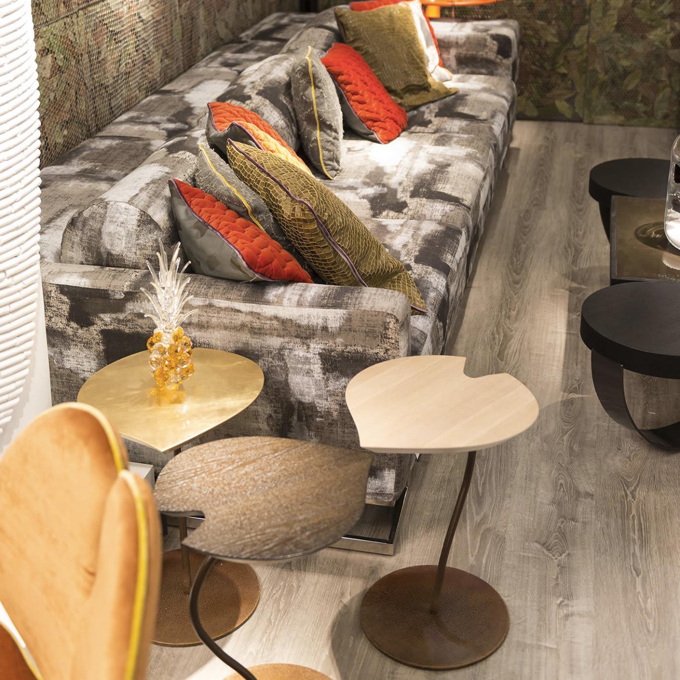 Leaf Corten Side Table