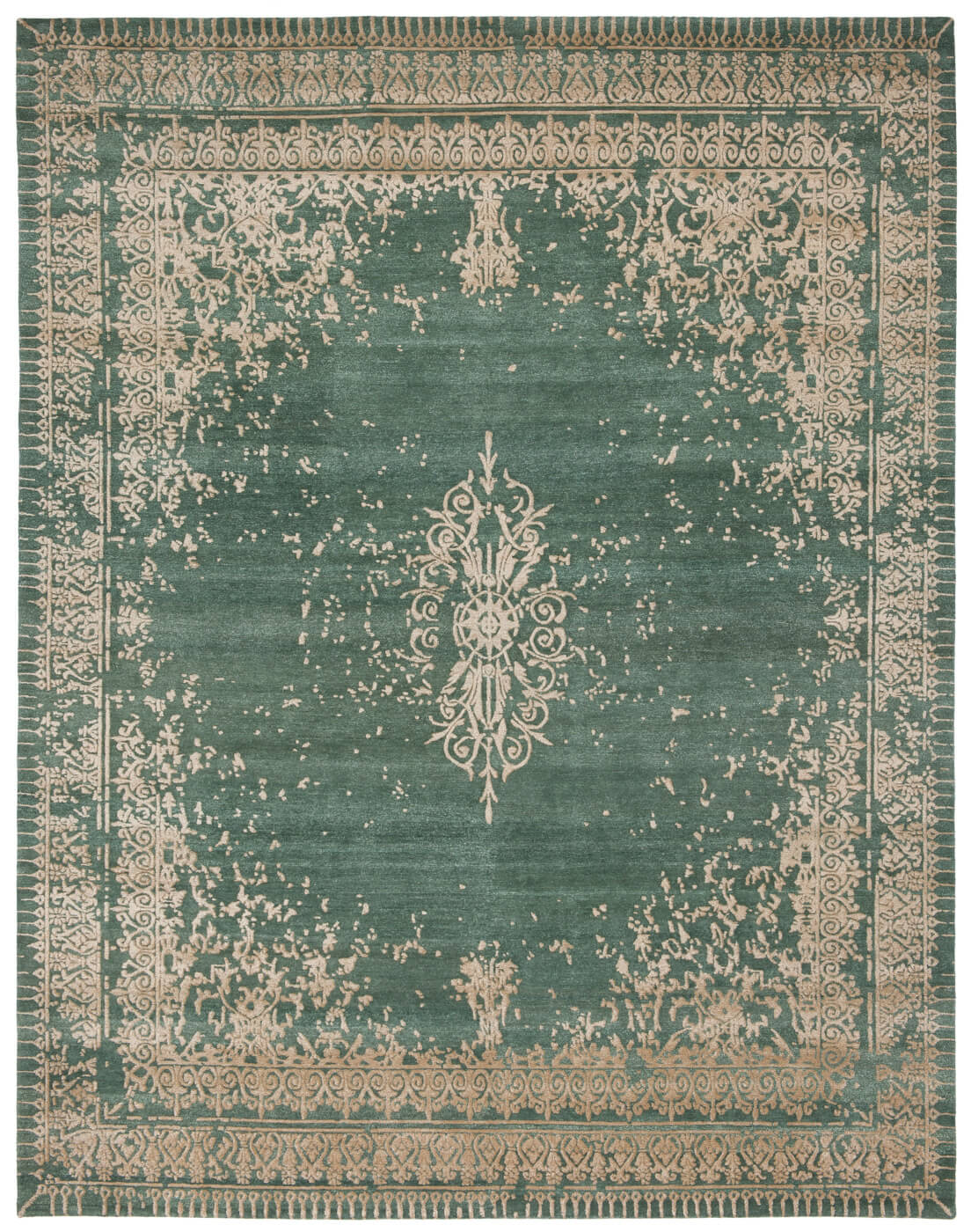 Exclusive Hand-Knotted Rug Ferrara Green