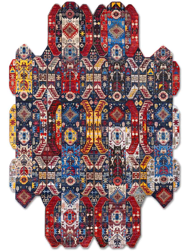 Multishape Hand-Woven Rug