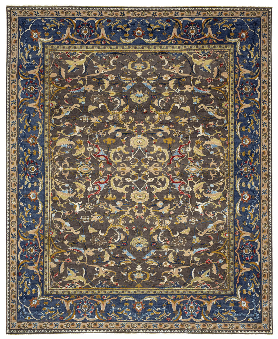 Oriental Polonaise Hand-Knotted Wool / Silk Rug