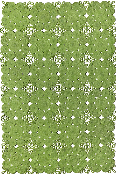 Rope Indoor / Outdoor Green Hand-Woven Rug